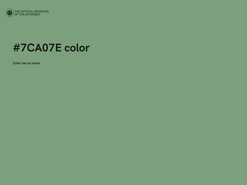 #7CA07E color image