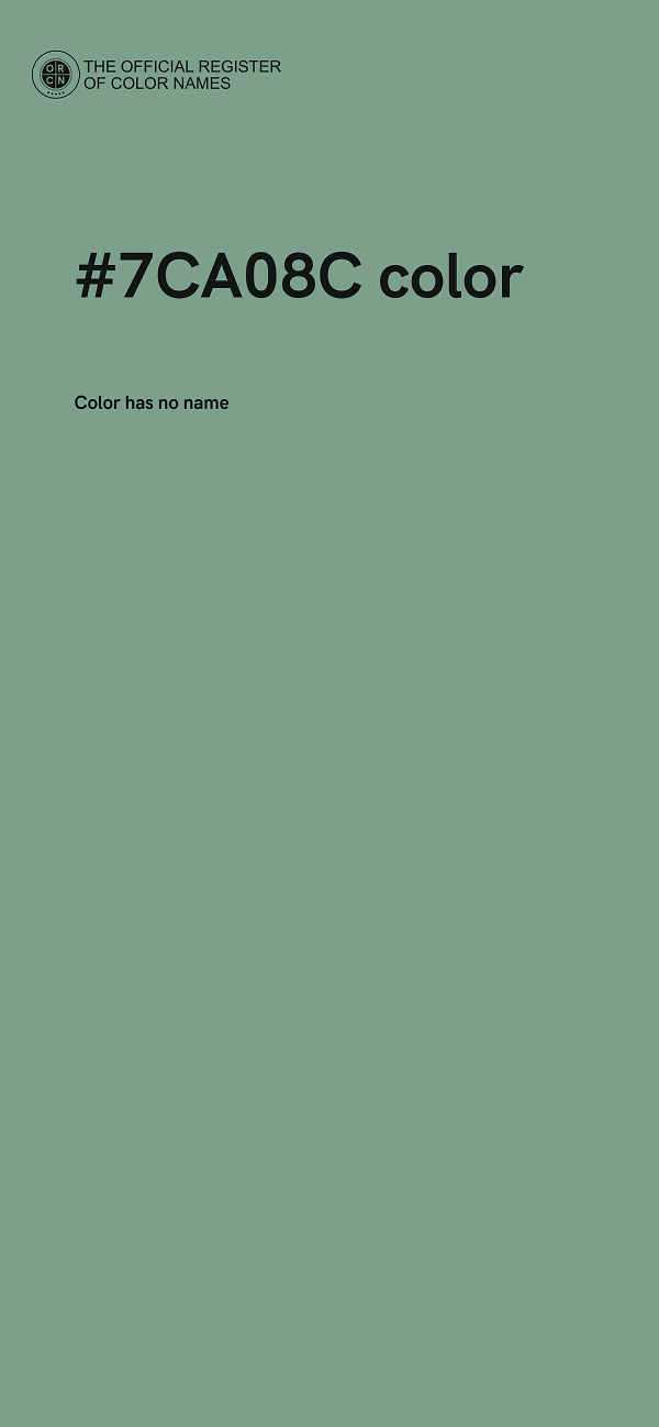 #7CA08C color image