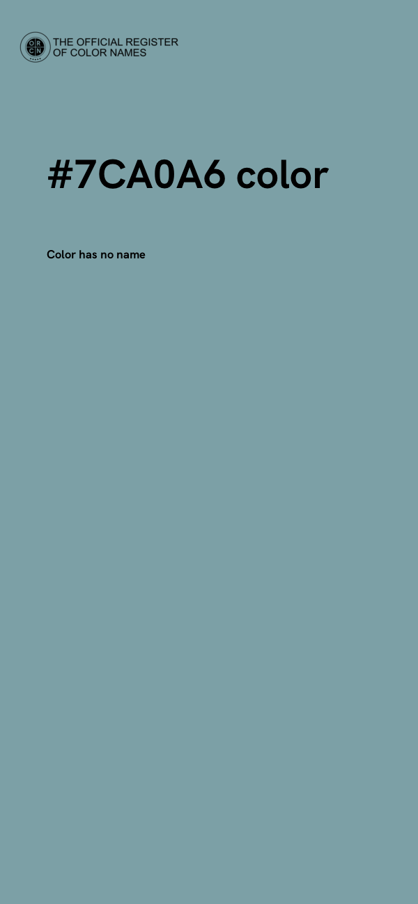 #7CA0A6 color image