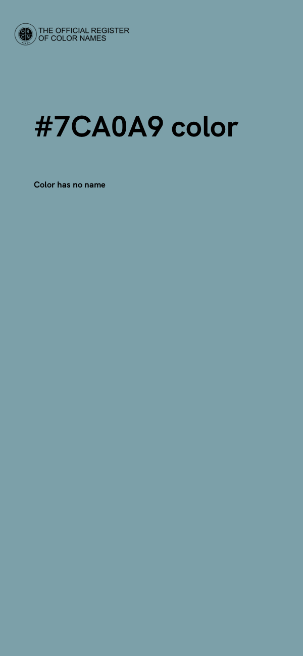 #7CA0A9 color image