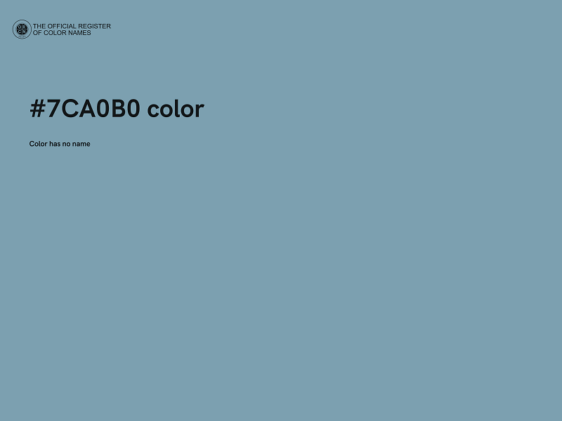 #7CA0B0 color image