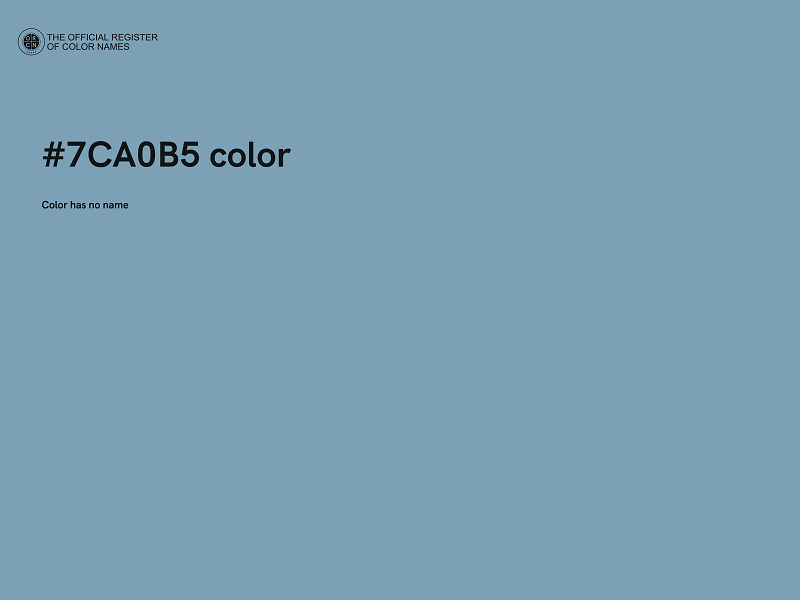 #7CA0B5 color image