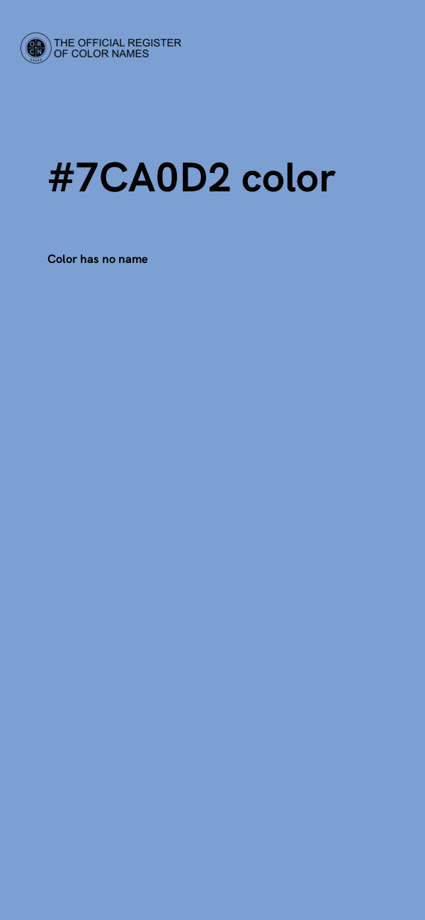 #7CA0D2 color image