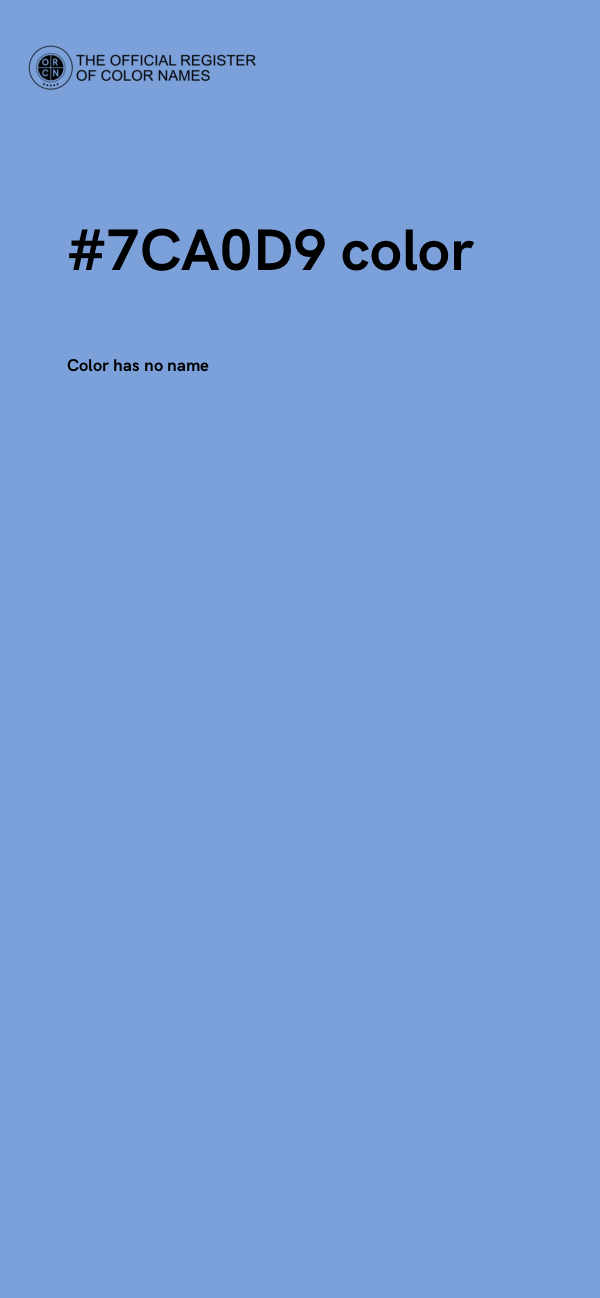#7CA0D9 color image