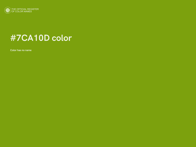 #7CA10D color image