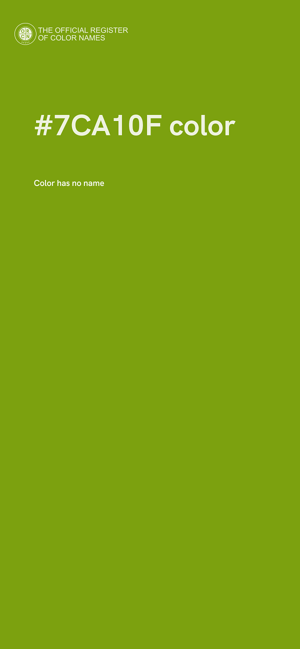 #7CA10F color image