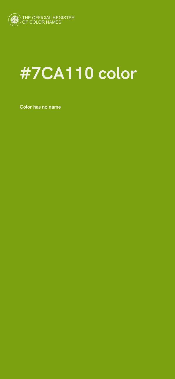 #7CA110 color image