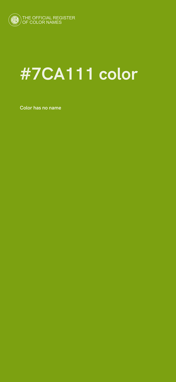 #7CA111 color image