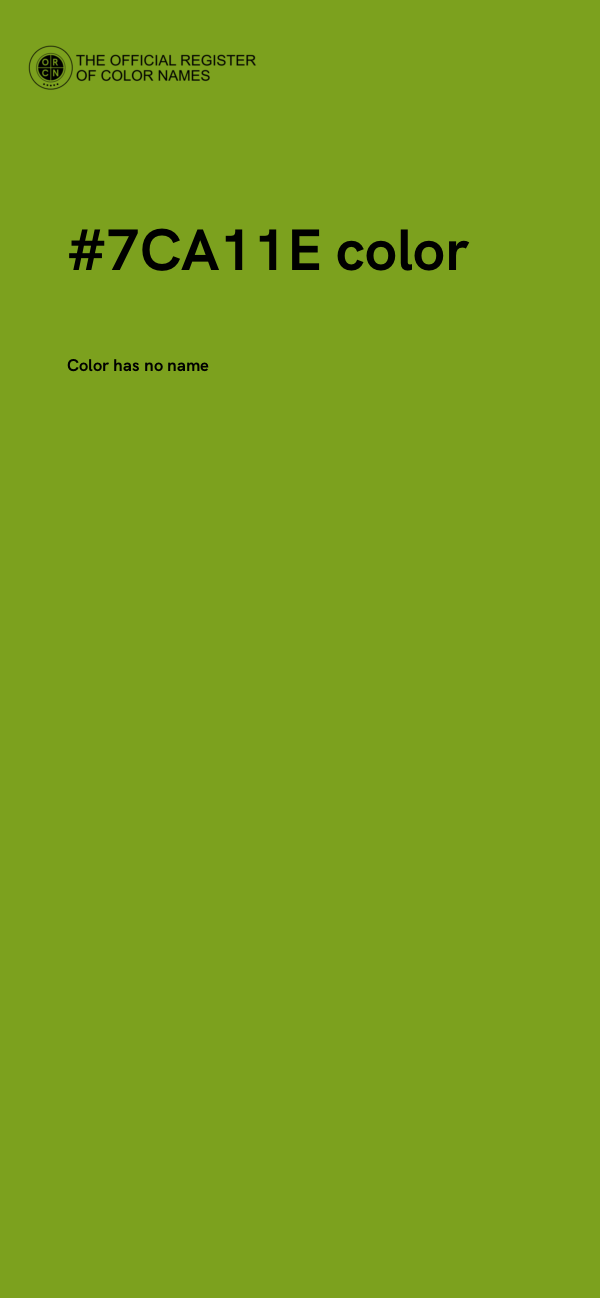 #7CA11E color image