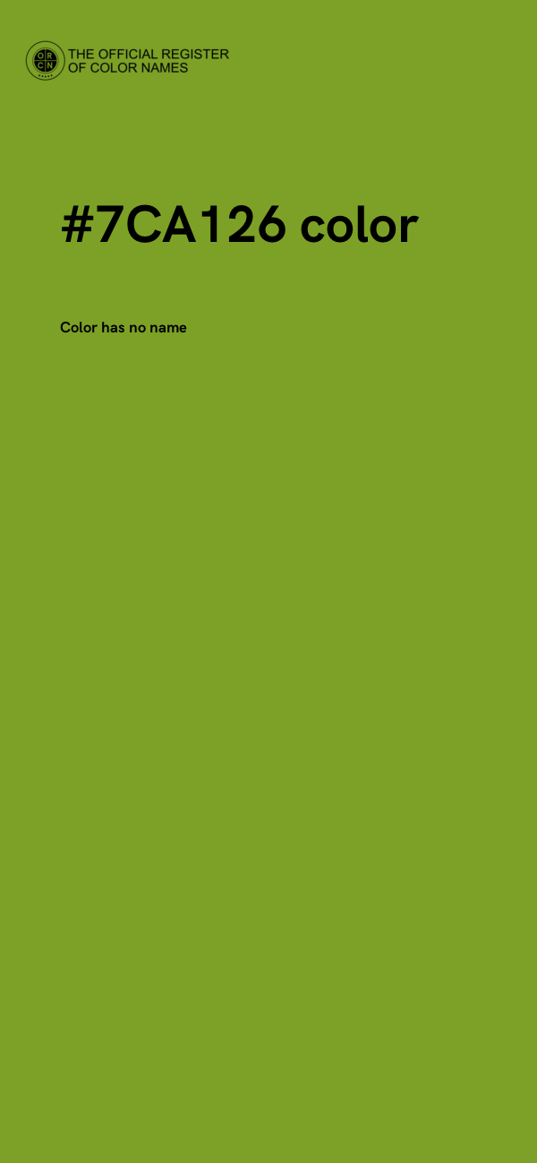 #7CA126 color image