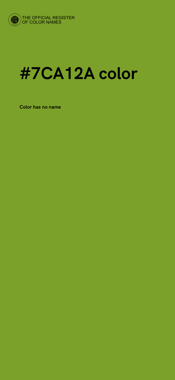 #7CA12A color image