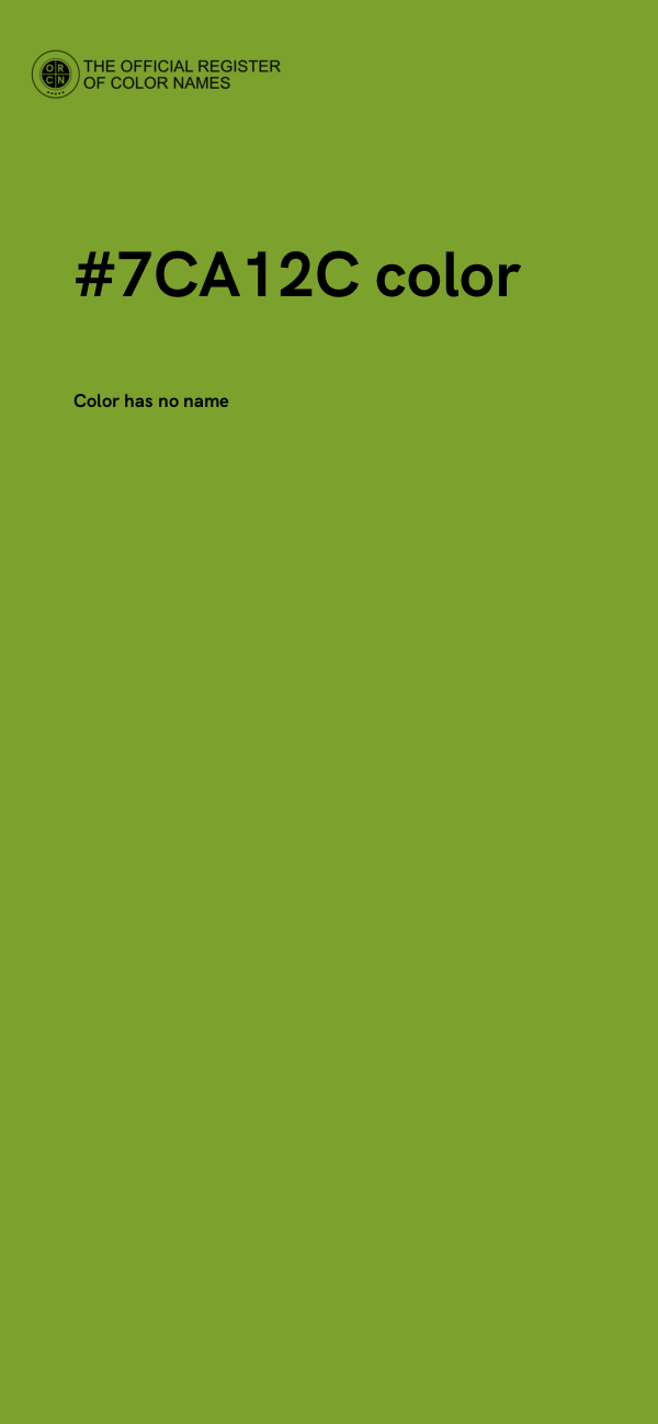 #7CA12C color image