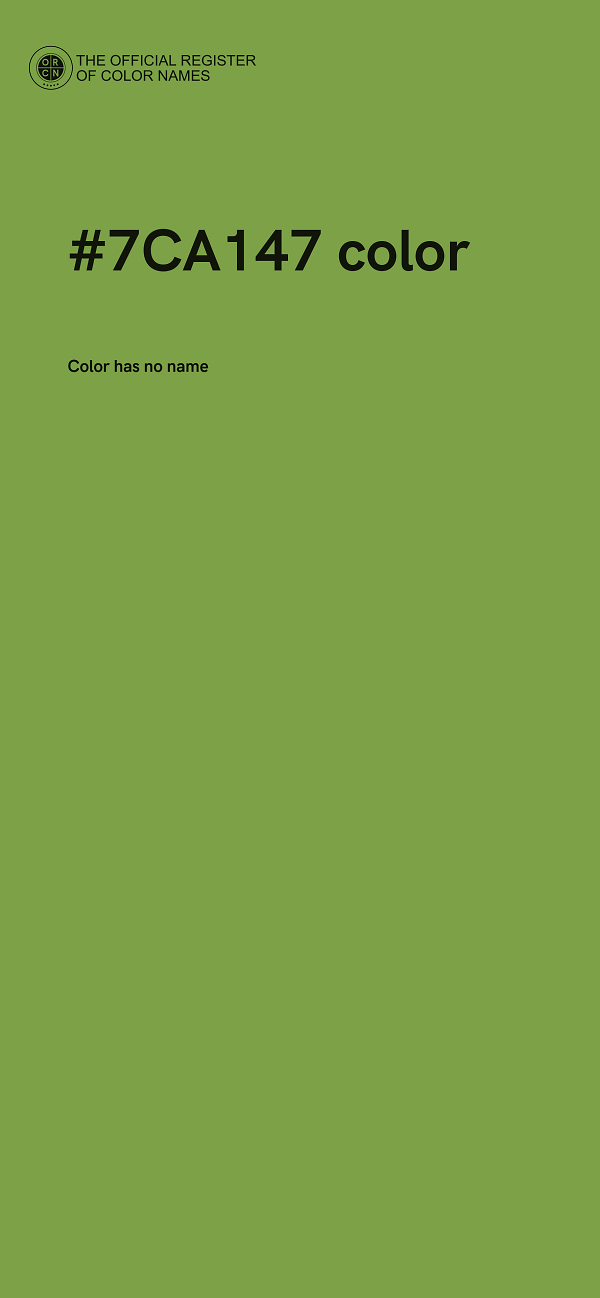 #7CA147 color image