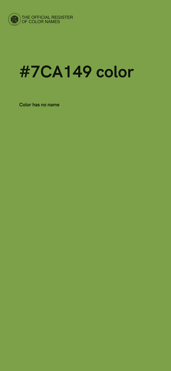#7CA149 color image