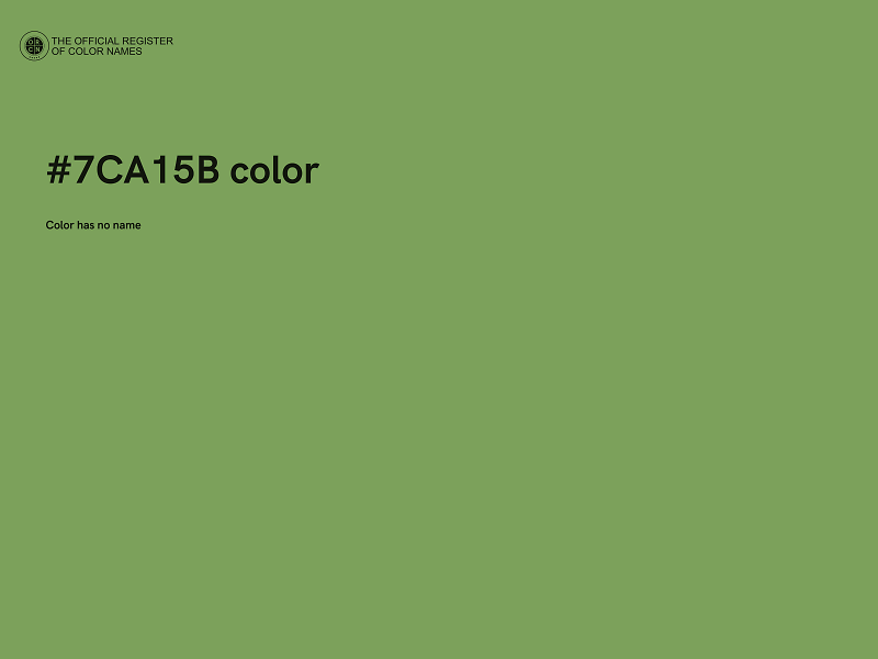 #7CA15B color image