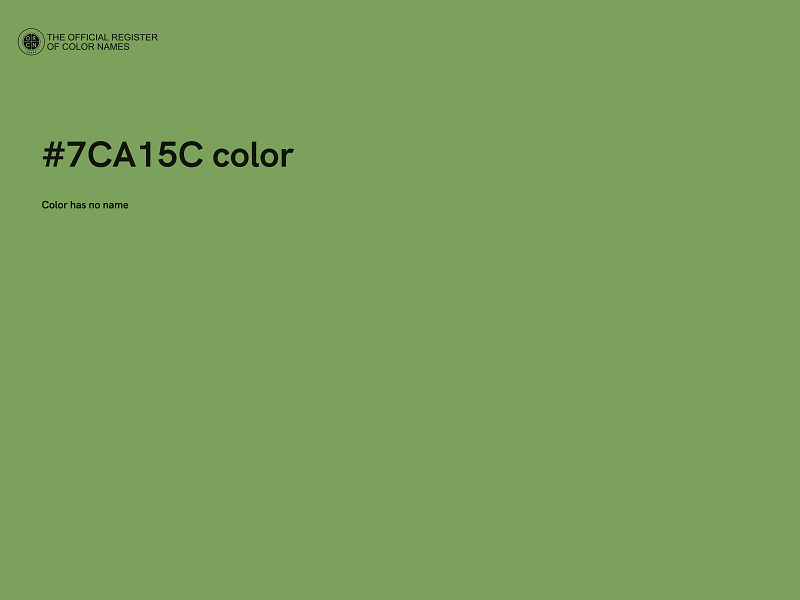 #7CA15C color image