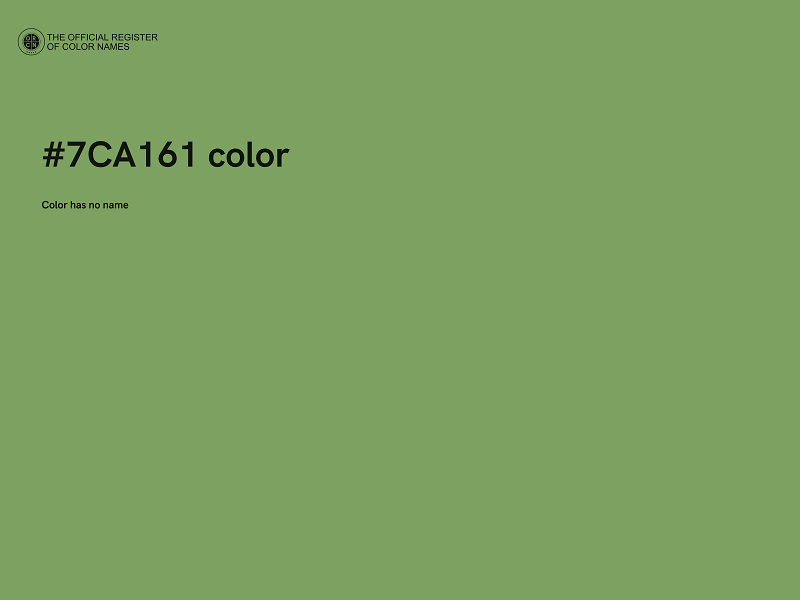 #7CA161 color image