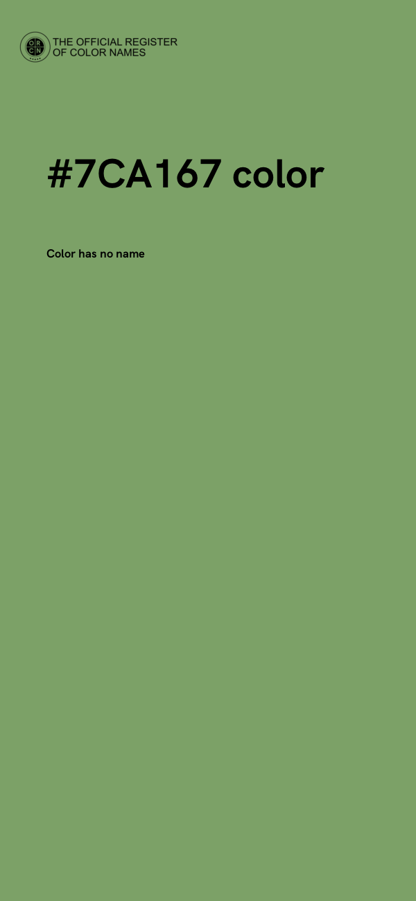 #7CA167 color image