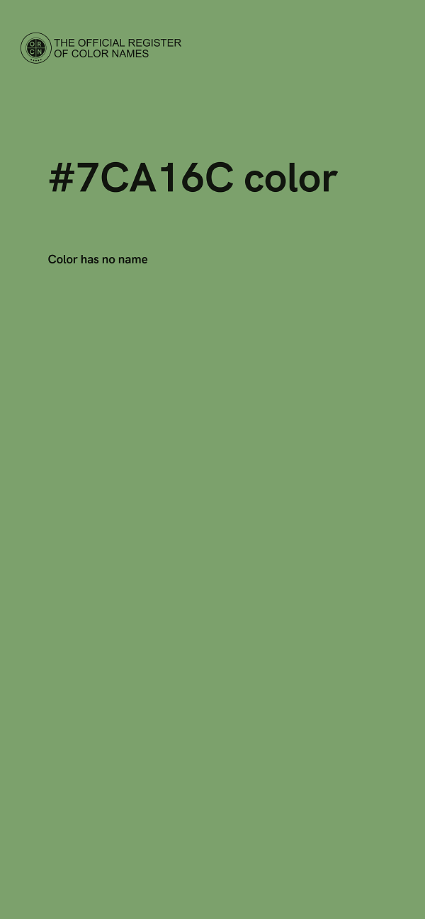 #7CA16C color image