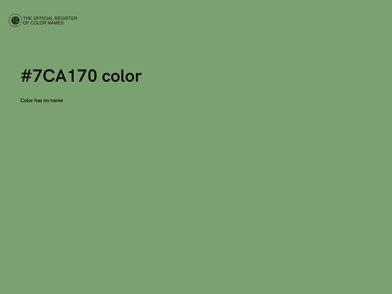 #7CA170 color image