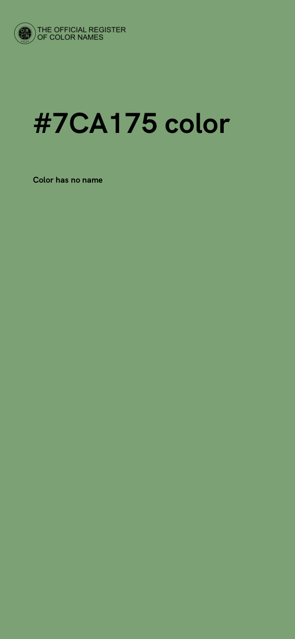 #7CA175 color image