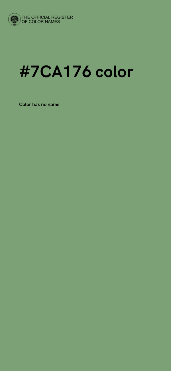#7CA176 color image