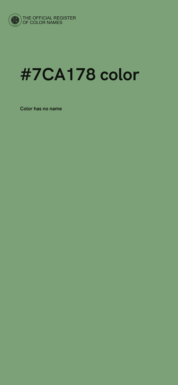 #7CA178 color image