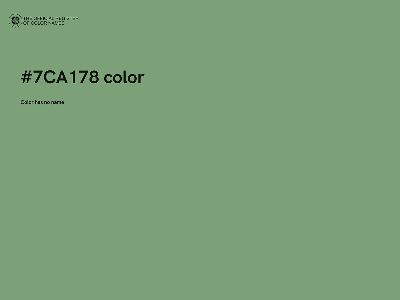 #7CA178 color image