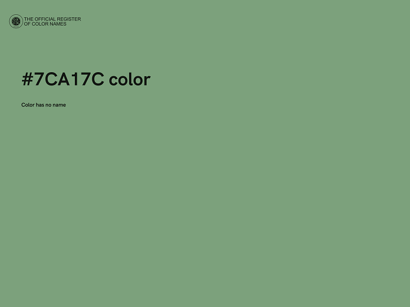 #7CA17C color image