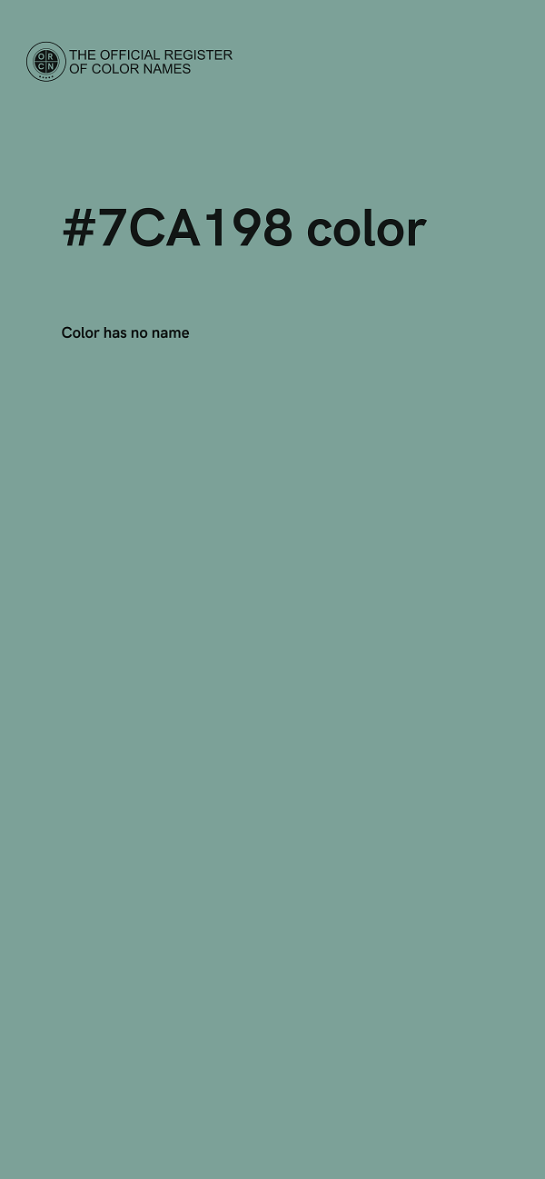 #7CA198 color image