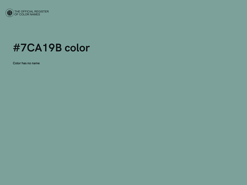 #7CA19B color image