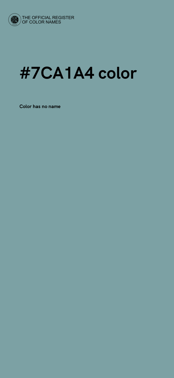 #7CA1A4 color image