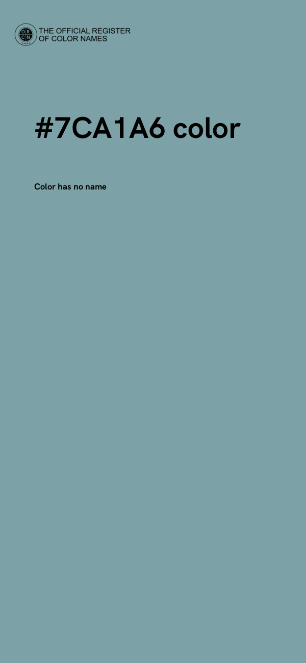 #7CA1A6 color image