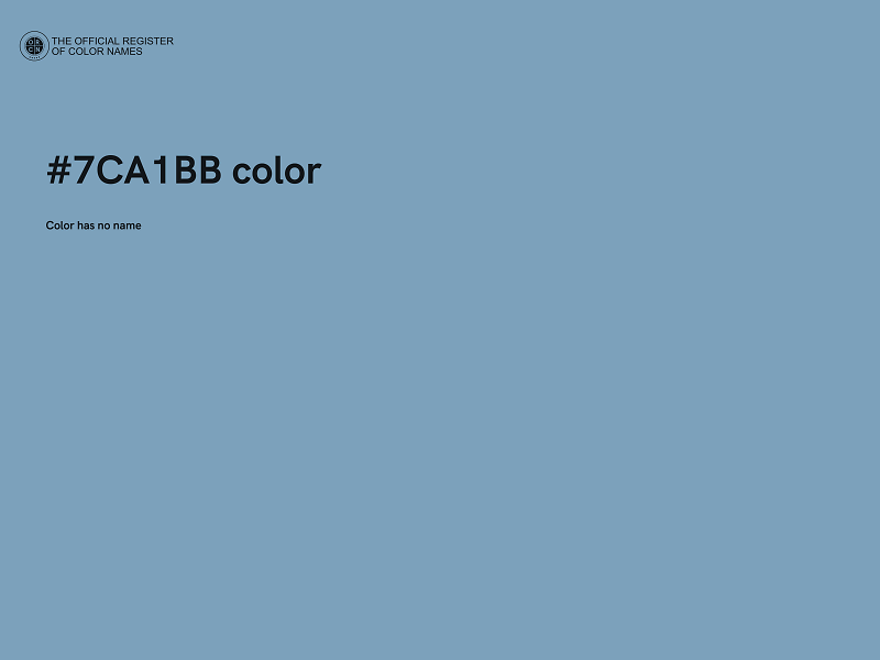 #7CA1BB color image