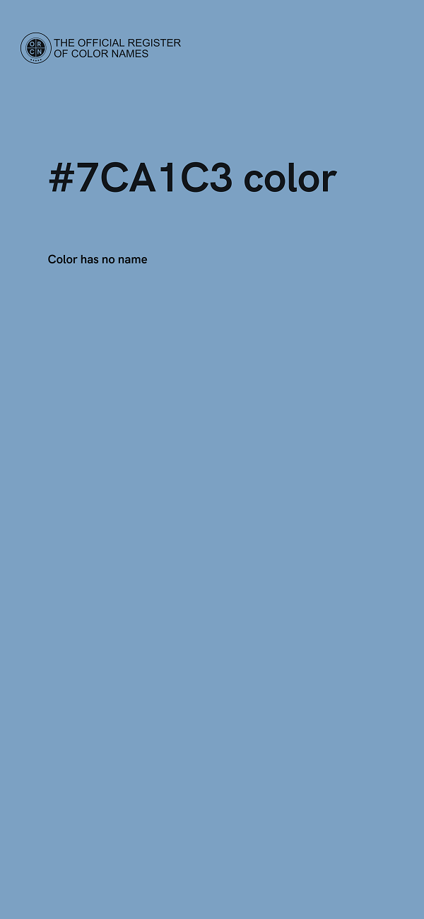 #7CA1C3 color image