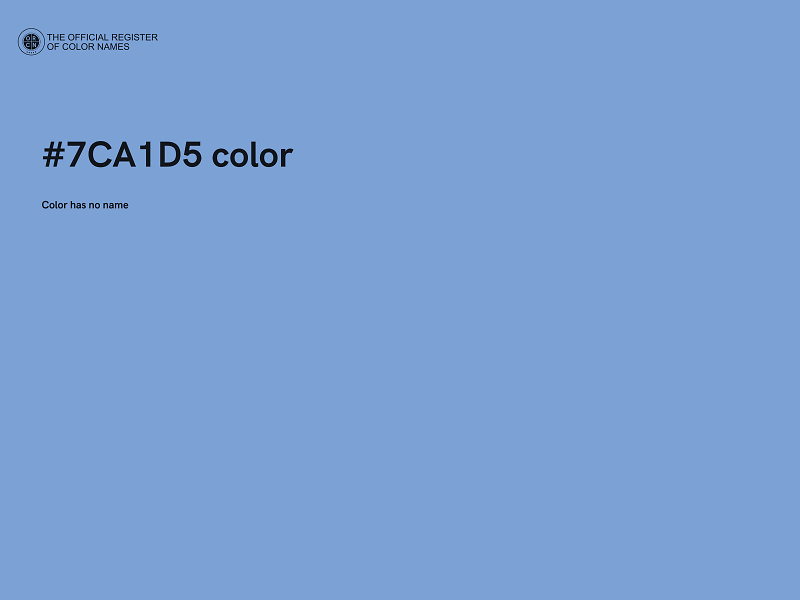 #7CA1D5 color image