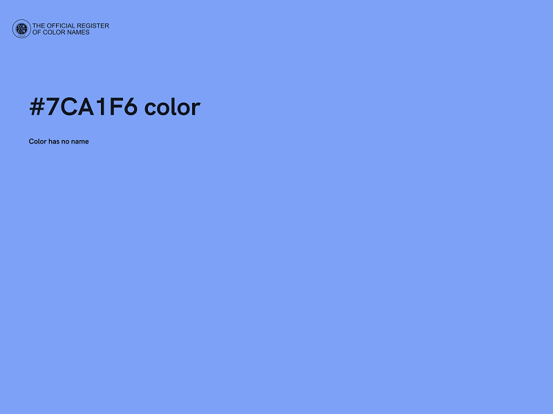 #7CA1F6 color image