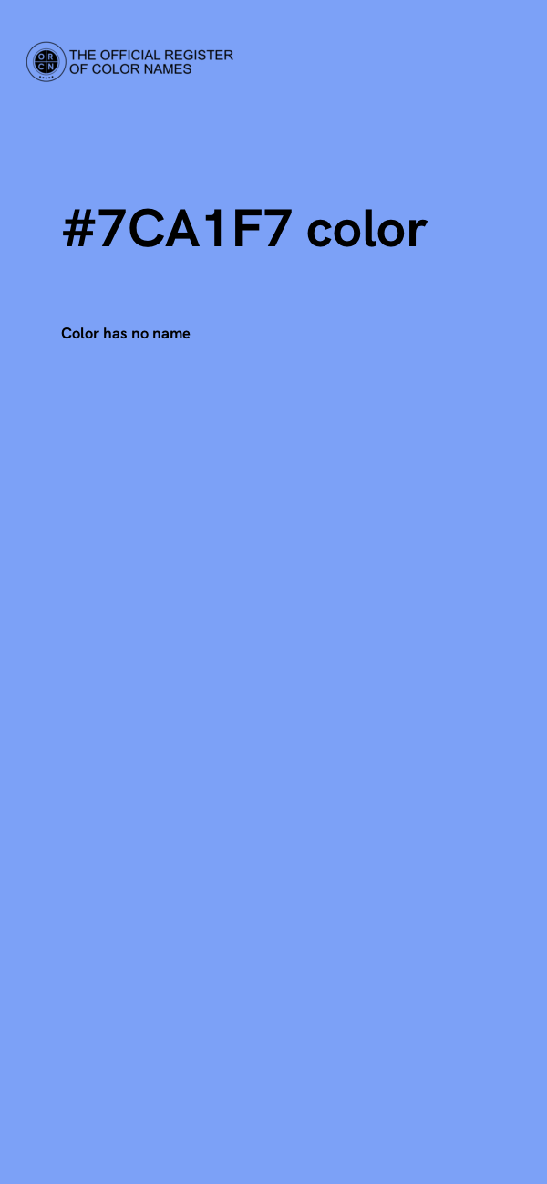 #7CA1F7 color image