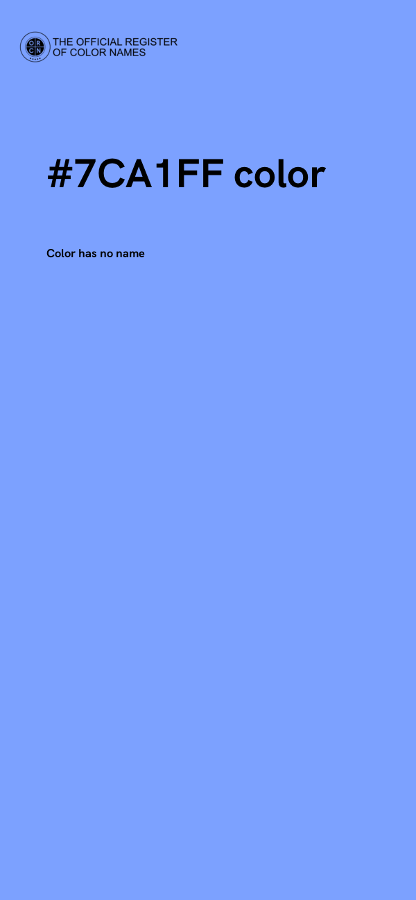 #7CA1FF color image