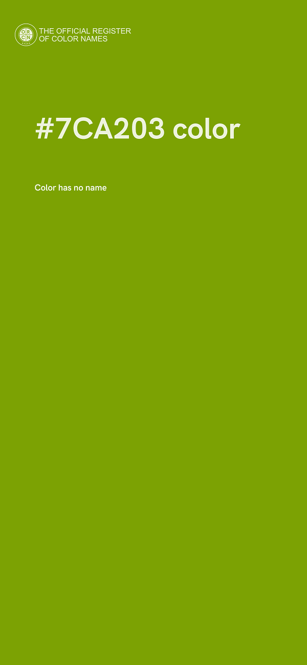 #7CA203 color image