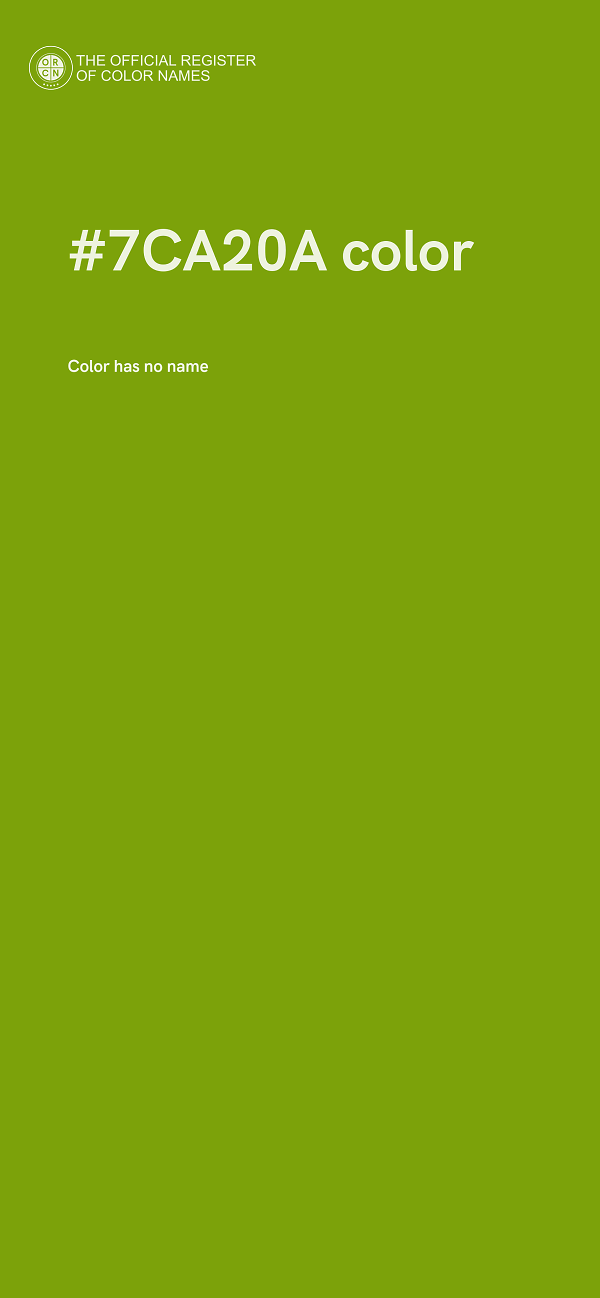 #7CA20A color image