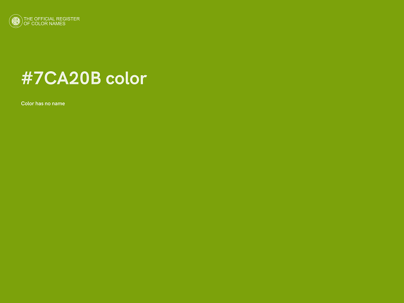 #7CA20B color image