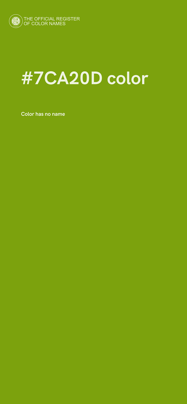 #7CA20D color image