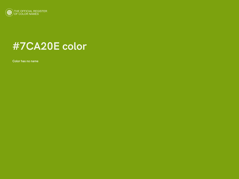 #7CA20E color image
