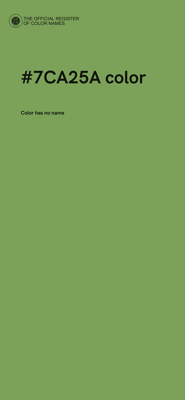 #7CA25A color image