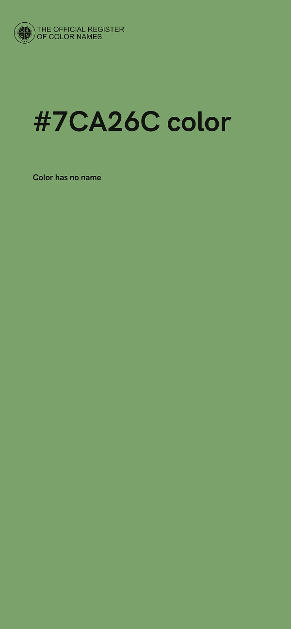 #7CA26C color image