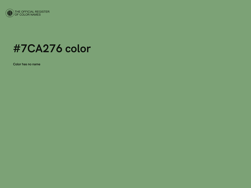 #7CA276 color image