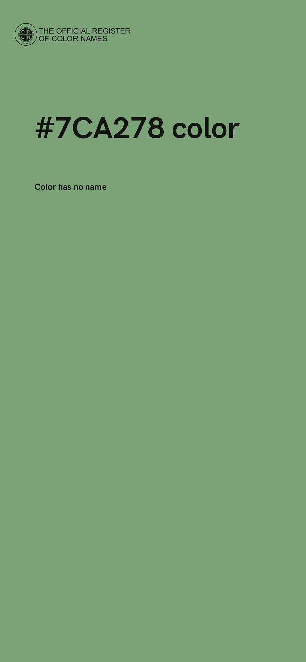 #7CA278 color image