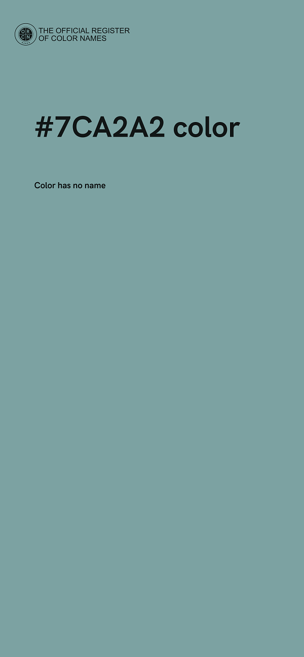 #7CA2A2 color image