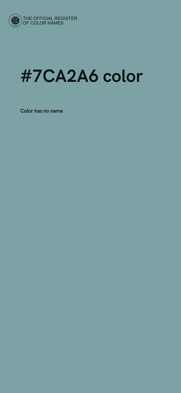 #7CA2A6 color image